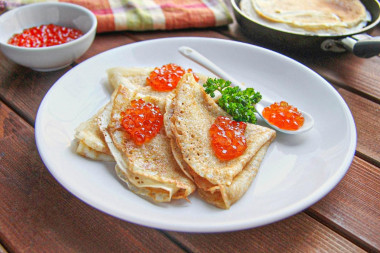 Блины с красной икрой Блины с красной икрой