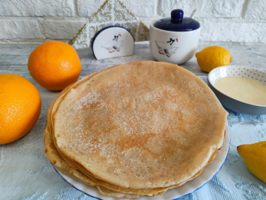 Блины на кокосовом молоке с яйцами Блины на кокосовом молоке с яйцами