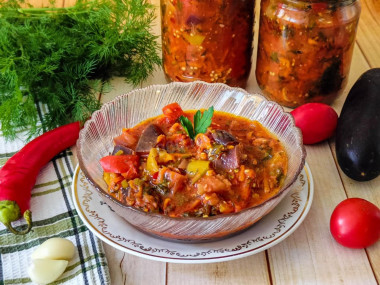 Салат Бакат из баклажан на зиму Салат Бакат из баклажан на зиму