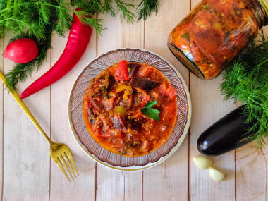 Салат Бакат из баклажан на зиму Салат Бакат из баклажан на зиму