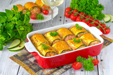 Голубцы из кабачков и фарша Голубцы из кабачков и фарша