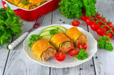 Голубцы из кабачков и фарша Голубцы из кабачков и фарша