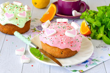 Кулич пасхальный с желатином Кулич пасхальный с желатином