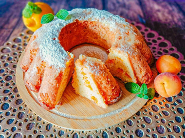 Творожный кекс с курагой Творожный кекс с курагой