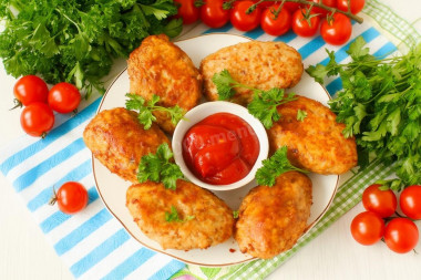 Котлеты из курицы и говядины Котлеты из курицы и говядины