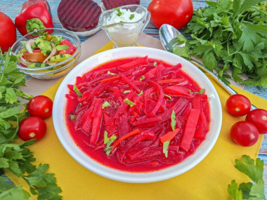 Горячий суп свекольник как в детском саду Горячий суп свекольник как в детском саду