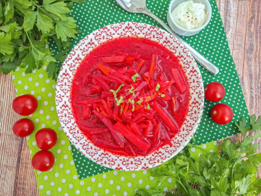 Горячий суп свекольник как в детском саду Горячий суп свекольник как в детском саду