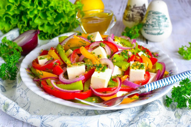 Салат с перцем болгарским и сыром