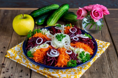 Салат Президент с мясом Салат Президент с мясом