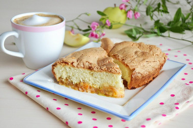 Бисквитный пирог с яблоками Бисквитный пирог с яблоками