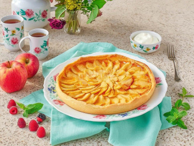 Яблочный пирог тарт Яблочный пирог тарт