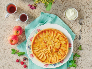 Яблочный пирог тарт Яблочный пирог тарт