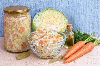 Вкусная маринованная капуста на зиму с уксусом Вкусная маринованная капуста на зиму с уксусом