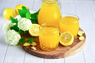Лимон имбирь куркума мед напиток