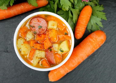 Немецкий суп айнтопф Морковный