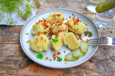 Клецки из сырого тертого картофеля Клецки из сырого тертого картофеля