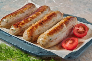 Купаты из индейки в духовке Купаты из индейки в духовке