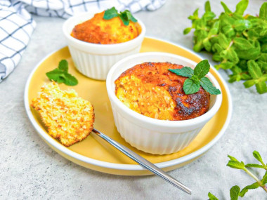 Морковная запеканка с творогом Морковная запеканка с творогом