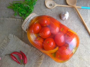 Сладкие помидоры в 3-литровых банках на зиму