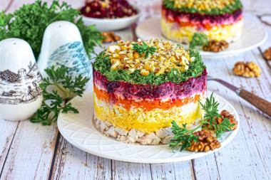 Салат Генеральский классический с курицей Салат Генеральский классический с курицей