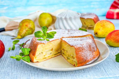 Шарлотка с грушей в духовке Шарлотка с грушей в духовке
