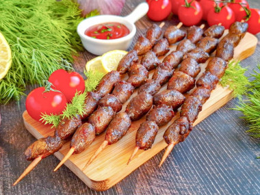 Куриные сердечки в аэрогриле Куриные сердечки в аэрогриле