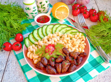 Куриные сердечки в аэрогриле Куриные сердечки в аэрогриле