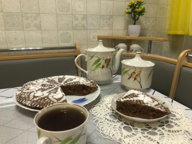 Сладкий пирог из кабачка с какао Сладкий пирог из кабачка с какао