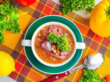 Суп харчо из говядины с рисом Суп харчо из говядины с рисом