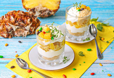 Десерт с ананасом Десерт с ананасом