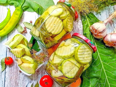 Маринованные кабачки без стерилизации на зиму в банках Маринованные кабачки без стерилизации на зиму в банках