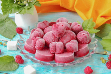 Малина замороженная с сахаром на зиму Малина замороженная с сахаром на зиму