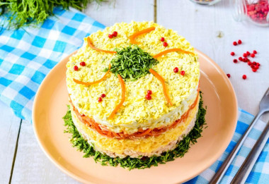 Cалат корейская морковь курица Cалат корейская морковь курица