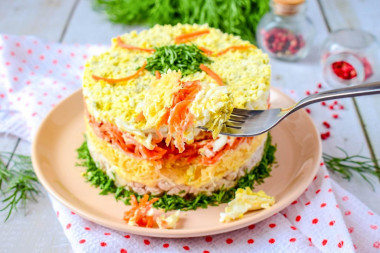 Cалат корейская морковь курица Cалат корейская морковь курица