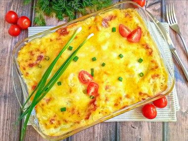 Лазанья из готовых листов с говяжьим фаршем Лазанья из готовых листов с говяжьим фаршем
