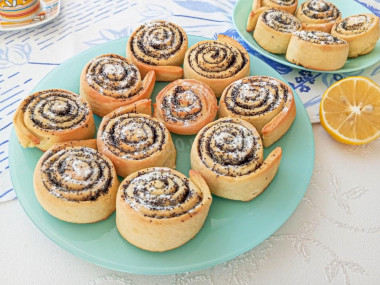 Домашние слойки с маком Домашние слойки с маком