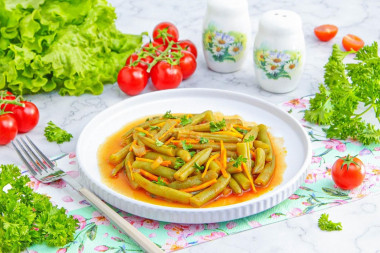 Тушеная стручковая фасоль Тушеная стручковая фасоль