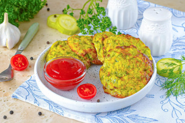 Оладьи в аэрогриле из кабачков Оладьи в аэрогриле из кабачков