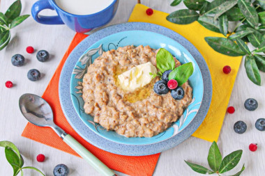 Жареная овсянка Жареная овсянка