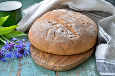 Серый хлеб в духовке
