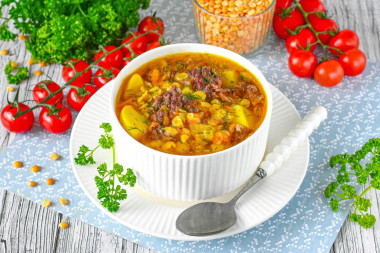 Гороховый суп с тушенкой Гороховый суп с тушенкой