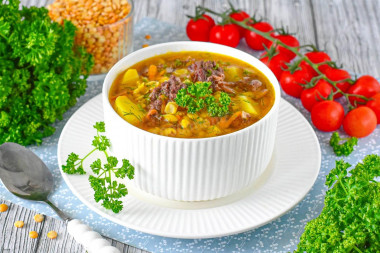 Гороховый суп с тушенкой Гороховый суп с тушенкой