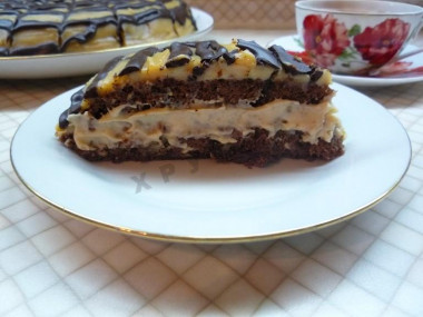 Бисквитный торт Шоколадное наслаждение