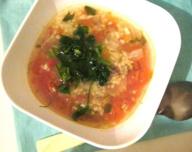 Диетический помидоровый суп польский