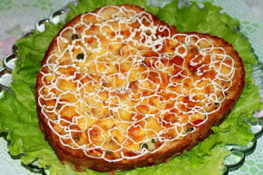 Пирог с гавайской начинкой с курицей Пирог с гавайской начинкой с курицей