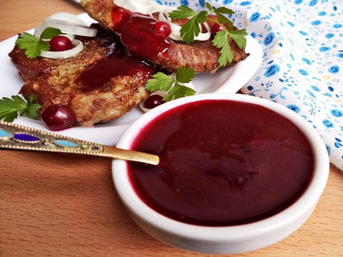 Брусничный соус к мясу Брусничный соус к мясу