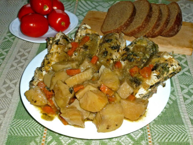 Рыба с картошкой в мультиварке Рыба с картошкой в мультиварке