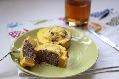 Фаршированные кабачки с фаршем и рисом Фаршированные кабачки с фаршем и рисом