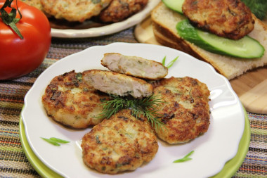 Рубленные котлеты куриные Рубленные котлеты куриные