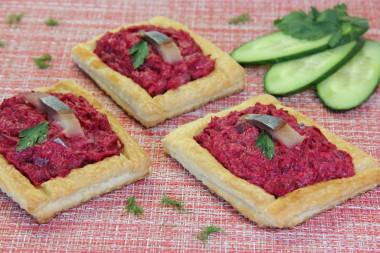 Слойки коробочки с начинкой Слойки коробочки с начинкой